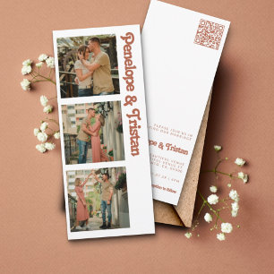 Simple Modern Photo Collage Wedding Invitation