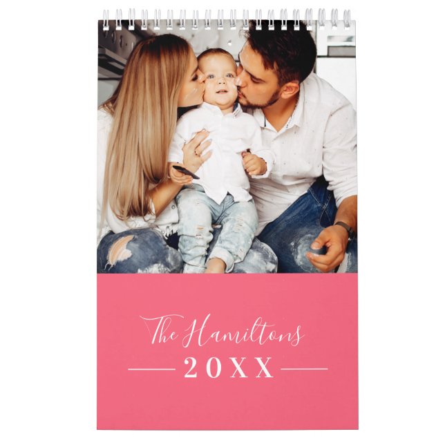 Simple Modern Photo Family 2022 Calendar (Cover)