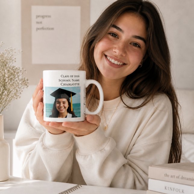 Simple modern photo Graduate Coffee Mug (Creator Uploaded)