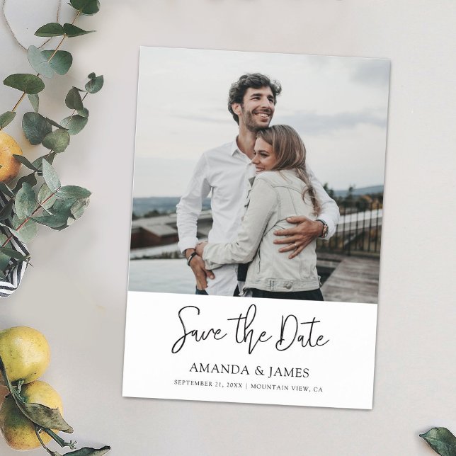 Simple Modern Photo Save the Date Magnets (Creator Uploaded)