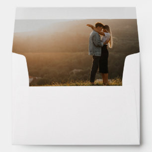 Simple Modern Photo Wedding Envelope