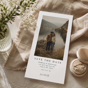 Simple Modern Photo Wedding Save the Date