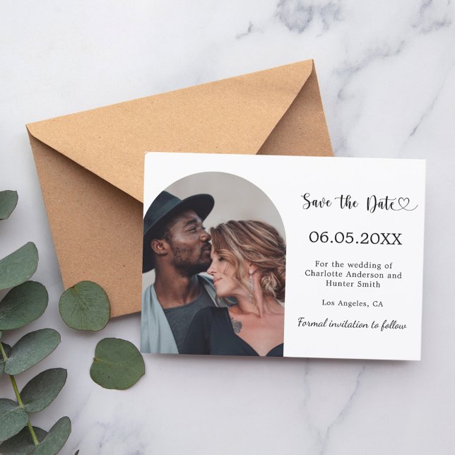 Simple modern photo wedding save the date (Creator Uploaded)