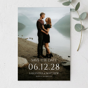 Simple Modern Photo Wedding Save the Date