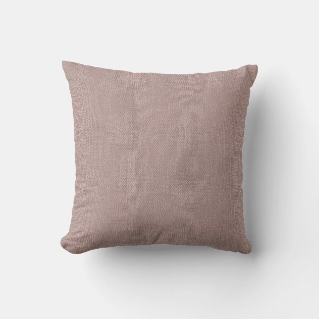 Simple Modern Powder Pink Linen Cushion (Front)