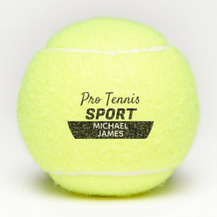 Simple & Modern, Pro Tennis Sport, Personalized Tennis Balls