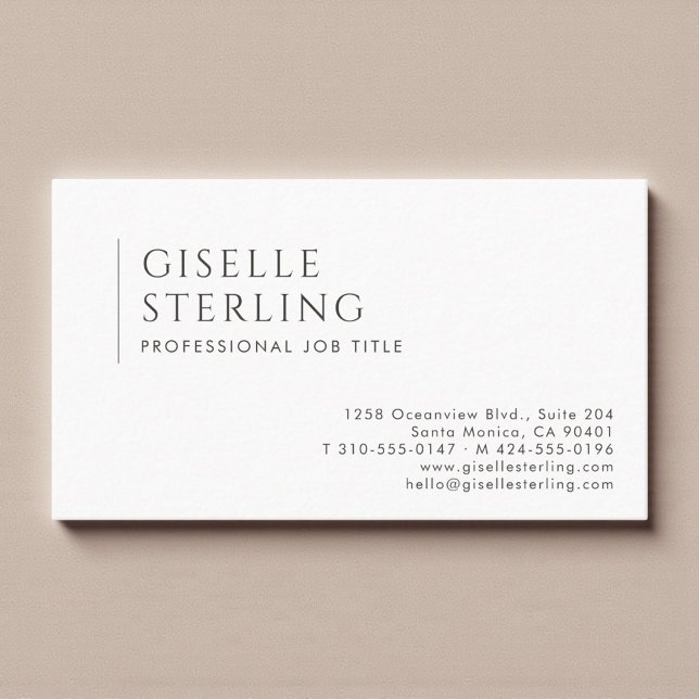 Simple Modern Professional Business Card (Creator Uploaded)