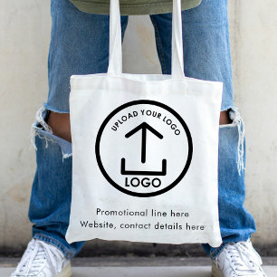 Simple Modern Professional Business Logo & Text Tote Bag
