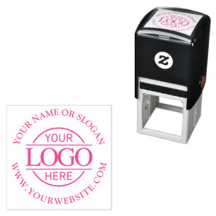 Simple Modern Promotional Company Business Logo Self-inking Stamp