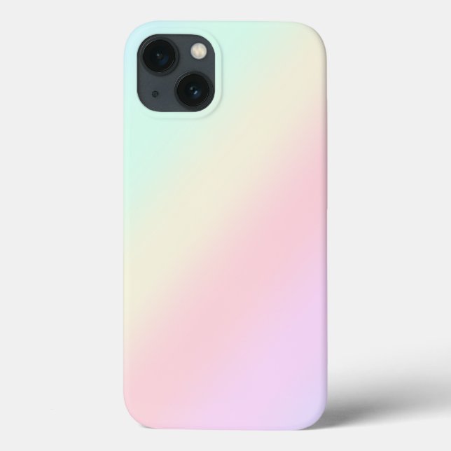 Simple Modern Rainbow colourful gradient Watercolo Case-Mate iPhone Case (Back)