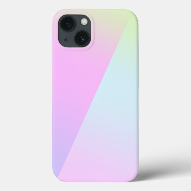 Simple Modern Rainbow colourful gradient Watercolo Case-Mate iPhone Case (Back)
