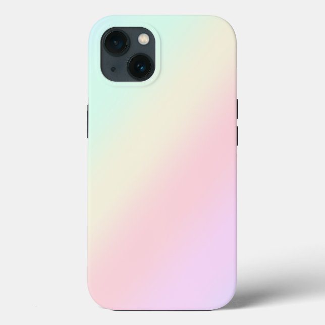 Simple Modern Rainbow colourful gradient Watercolo Case-Mate iPhone Case (Back)