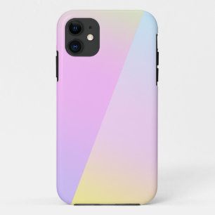 Simple Modern Rainbow colourful gradient Watercolo iPhone 11 Case