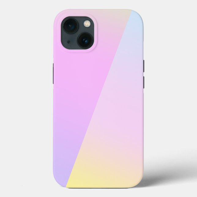 Simple Modern Rainbow colourful gradient Watercolo Case-Mate iPhone Case (Back)