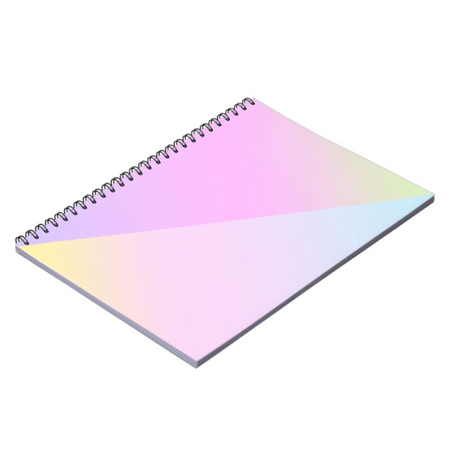 Simple Modern Rainbow colourful gradient Watercolo Notebook (Left Side)