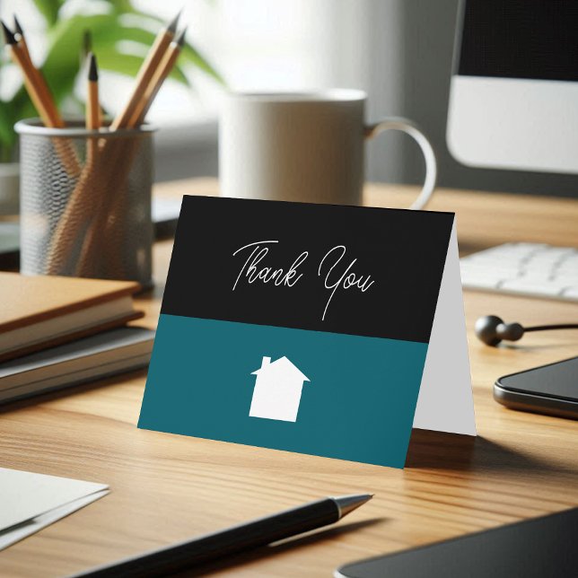 Simple Modern Realtor Construction Thank You Cards (Creator Uploaded)