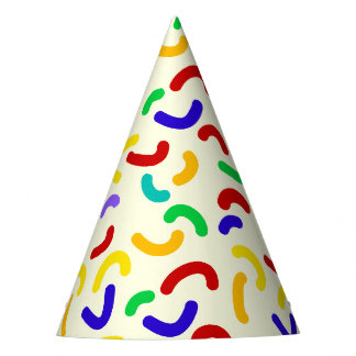 Simple Modern red green Sprinkle birthday party Hat