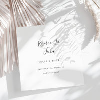 Simple Modern Reserva La Fecha | Spanish Black