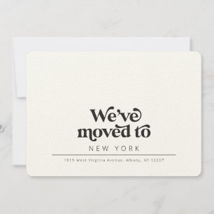 Simple Modern Retro Typography moving Announcement