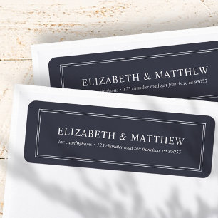 Simple Modern Return Address Label