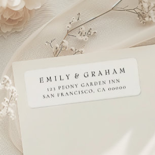 Simple Modern Return Address Label