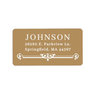 Simple Modern Return Address Labels