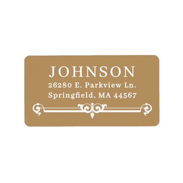 Simple Modern Return Address Labels (Front)