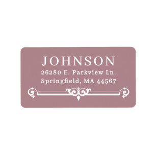 Simple Modern Return Address Labels