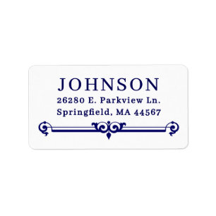 Simple Modern Return Address Labels