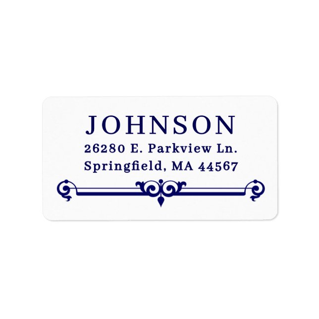 Simple Modern Return Address Labels (Front)