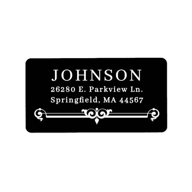 Simple Modern Return Address Labels (Front)