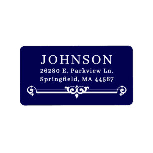 Simple Modern Return Address Labels