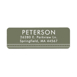 Simple Modern Return Address Labels