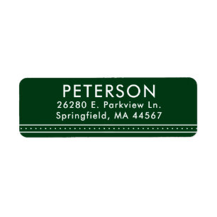 Simple Modern Return Address Labels