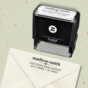 Simple Modern Return Address Self-inking Stamp