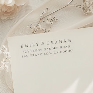 Simple Modern Return Address Self-inking Stamp