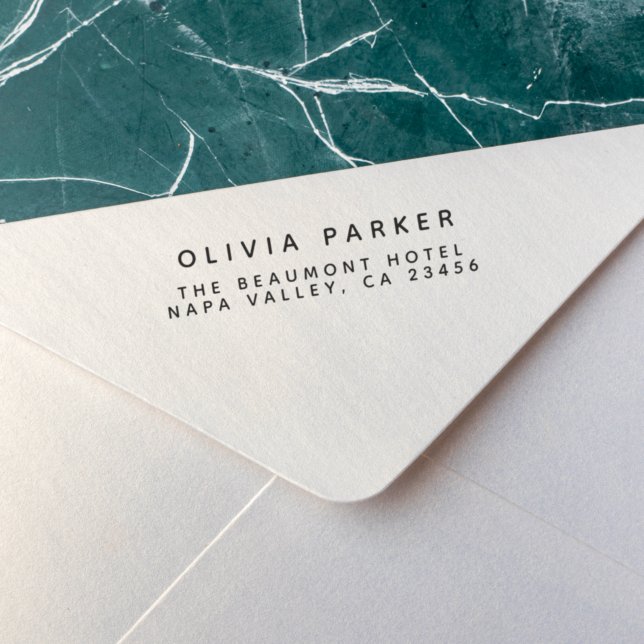 Simple Modern Return Address Self-inking Stamp (Creator Uploaded)