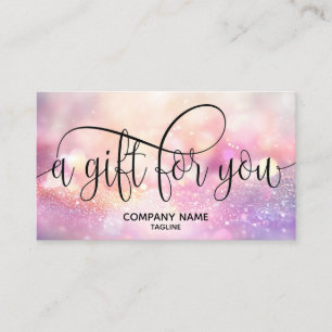 Simple & Modern Rose Gold Certificate Gift Card