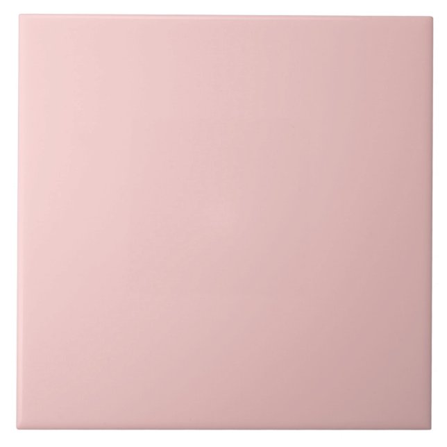 Simple Modern Rose Quartz Ceramic Tile (Front)