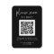 Simple Modern RSVP with QR Code | Black