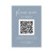 Simple Modern RSVP with QR Code | Dusty Blue