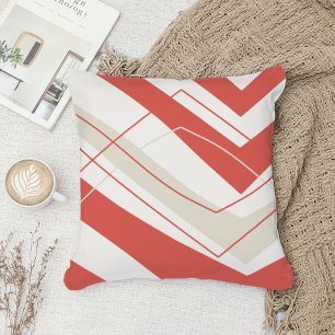 Simple Modern Salmon Throw Pillow