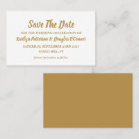 Simple & Modern, Save The Date Card