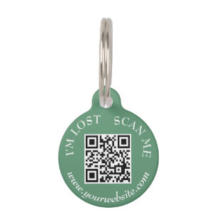 Simple Modern Scan me if Lost Dog Cat Scannable Pet Tag