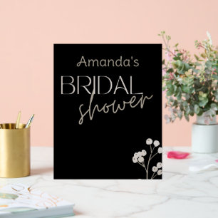 Simple Modern Script Bridal Shower Acrylic Sign