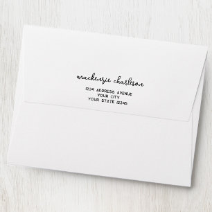 Simple Modern Script Personalized Address Envelope