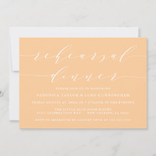 SIMPLE MODERN SCRIPT REHEARSAL DINNER INVITATION