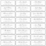 Simple modern script wedding guest address label<br><div class="desc">Minimalist wedding guess address label features modern script name and classy serif font address,  simple and elegant. Great for simple modern wedding.
See all the matching pieces in collection</div>