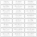 Simple modern script wedding guest address label<br><div class="desc">Minimalist wedding guess address label features modern script name and classy serif font address,  simple and elegant. Great for simple modern wedding.
See all the matching pieces in collection</div>