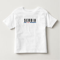Simple Modern Serbia Art Letter Flag Souvenir 